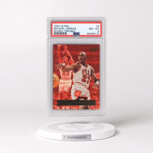 1995 Ultra Double Trouble #3 Michael Jordan (PSA 8 NM-MT)