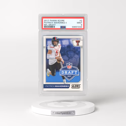 2017 Panini Score NFL Draft #2 Patrick Mahomes II (PSA 9 MINT)