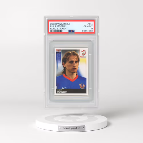 2008 Panini UEFA Euro Sticker #194 Luka Modric (PSA 10 GEM MINT)
