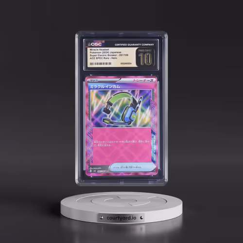 2024 Super Electric Breaker - sv8 #097/106 Miracle Headset - ACE SPEC Rare Holo (CGC 10 PRISTINE)