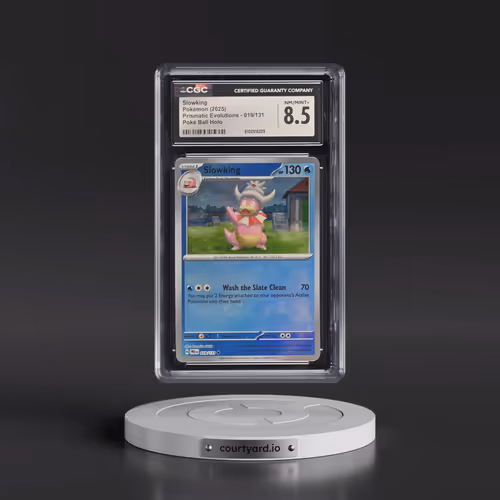 2025 Pokémon Pre EN-Prismatic Evolutions #019 Slowking - Reverse Holo Poke Ball (CGC 8.5 NM-MT+)