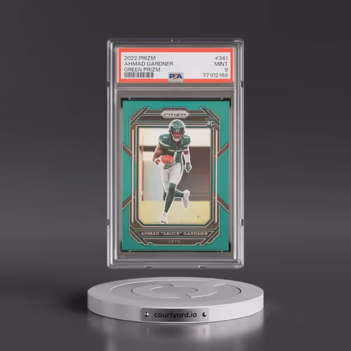 2022 Panini Prizm #341 Ahmad "Sauce" Gardner - Green Prizm (PSA 9 MINT)