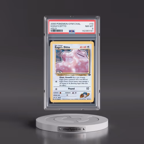 2000 Pokémon Gym Challenge #10 Koga's Ditto - Holo (PSA 8 NM-MT)