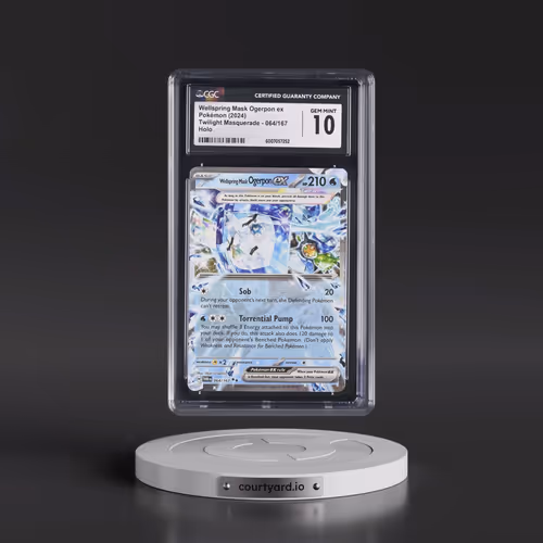 2024 Twilight Masquerade - TWM EN #064/167 Wellspring Mask Ogerpon ex - Holo (CGC 10 GEM MINT)