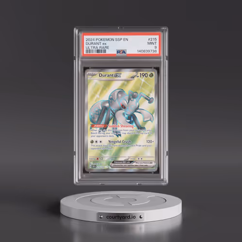 2024 Pokémon Ssp EN-Surging Sparks #215 Durant EX - Holo Ultra Rare (PSA 9 MINT)