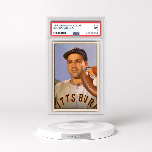 1953 Bowman Color #21 Joe Garagiola (PSA 7 NM)