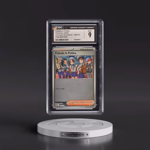2025 Prismatic Evolutions - PRE EN #109/131 Friends in Paldea - Poké Ball Holo (CGC 9 MINT)