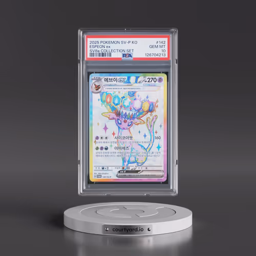2025 Pokémon SV-P Promo #142 Espeon EX - Holo Terastal Fest EX Collection Set (PSA 10 GEM MINT)
