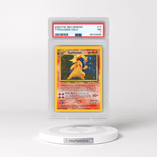 2000 Pokémon Neo Genesis #17 Typhlosion - Holo (PSA 7 NM)