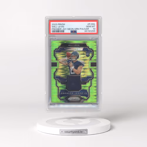 2023 Panini Prizm Premier Jerseys #PJWL Will Levis - Neon Green Pulsar (PSA 10 GEM MINT)