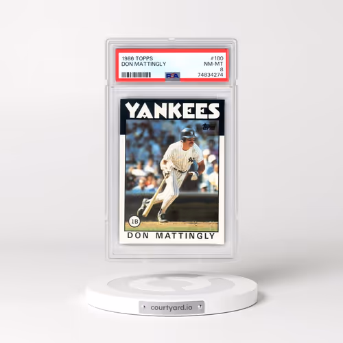 1986 Topps #180 Don Mattingly (PSA 8 NM-MT)
