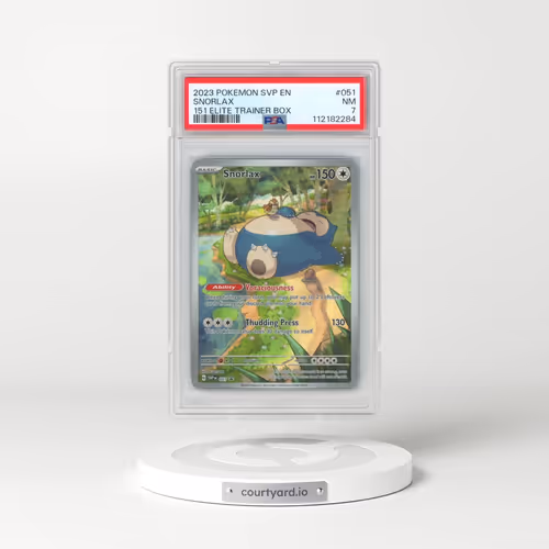 2023 Pokémon Svp EN-SV Black Star Promo #051 Snorlax - 151 Elite Trainer Box (PSA 7 NM)
