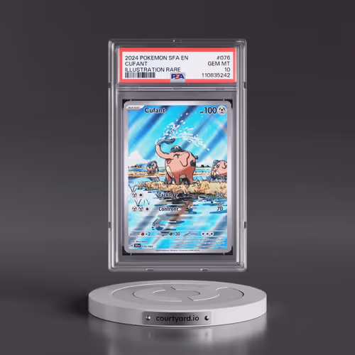 2024 Pokémon Sfa EN-Shrouded Fable #076 Cufant - Illustration Rare (PSA 10 GEM MINT)