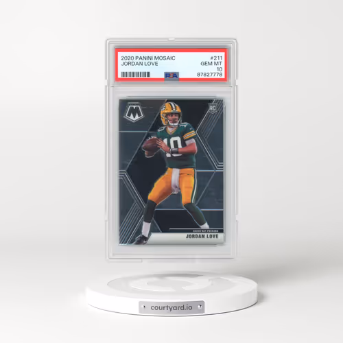2020 Panini Mosaic #211 Jordan Love (PSA 10 GEM MINT)
