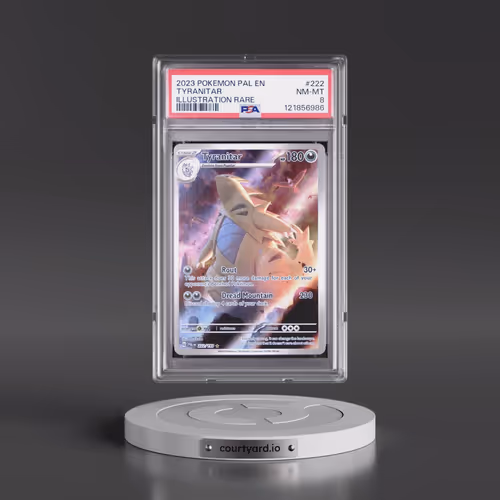 2023 Pokémon Pal EN-Paldea Evolved #222 Tyranitar - Illustration Rare (PSA 8 NM-MT)