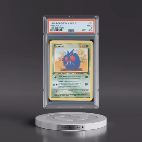 1999 Pokémon Jungle #63 Venonat - 1st Edition (PSA 9 MINT)