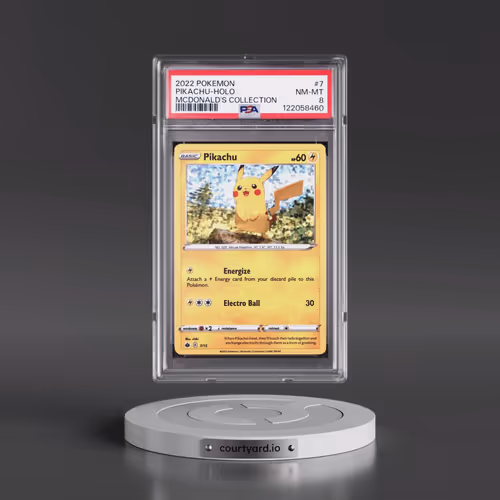 2022 Pokémon Mcdonald's Collection #7 Pikachu - Holo (PSA 8 NM-MT)
