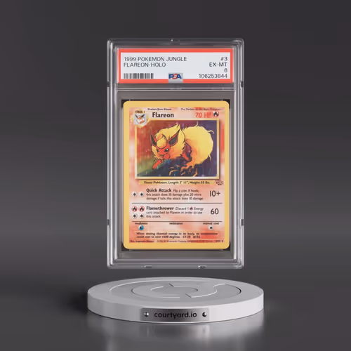 1999 Pokémon Jungle #3 Flareon - Holo (PSA 6 EX-MT)