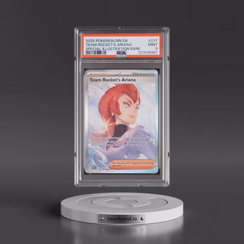 2025 Pokémon Dri EN-Destined Rivals #237 Team Rocket's Ariana - Special Illustration Rare (PSA 9 MIN