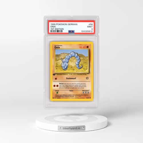 1999 Pokémon #56 Onix - 1st Edition (PSA 9 MINT)