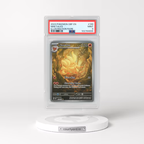 2023 Pokémon Obf EN-Obsidian Flames #199 Ninetales - Illustration Rare (PSA 9 MINT)