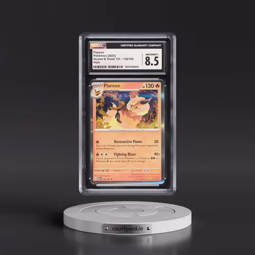 2023 Scarlet & Violet 151 - MEW EN #136/165 Flareon - Holo (CGC 8.5 NM-MT+)