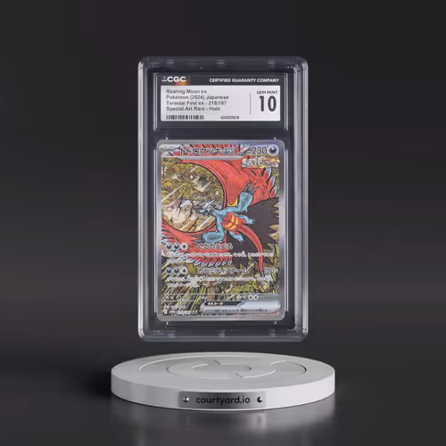2024 High Class Pack: Terastal Fest ex - sv8a #218/187 Roaring Moon ex - Special Art Rare Holo (CGC