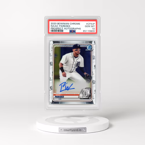 2020 Bowman Chrome Prospect Autographs #CPAIP Isaac Paredes (PSA 10 GEM MINT)