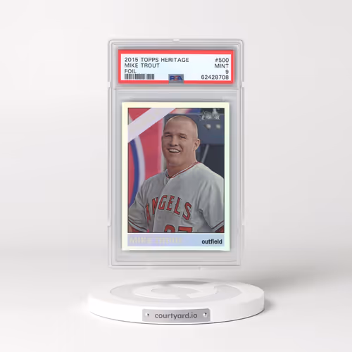 2015 Topps Heritage #500 Mike Trout - Foil (PSA 9 MINT)