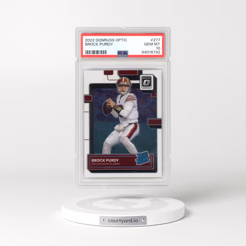 2022 Panini Donruss Optic #277 Brock Purdy (PSA 10 GEM MINT)