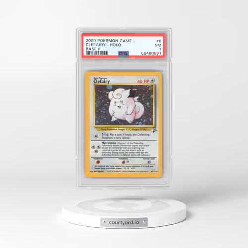 2000 Pokémon Game Base II #6 Clefairy - Holo (PSA 7 NM)