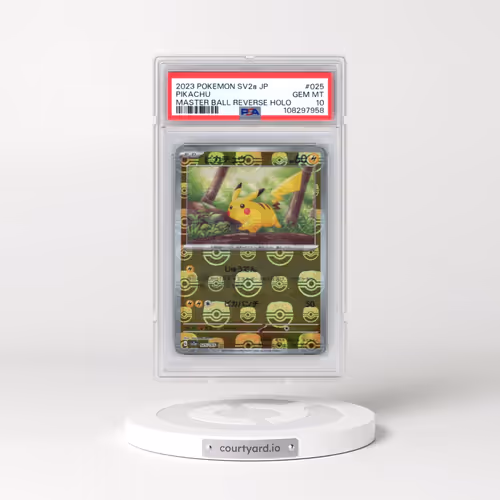 2023 Pokémon Sv2a-Pokemon 151 #025 Pikachu - Reverse Holo Master Ball (PSA 10 GEM MINT)