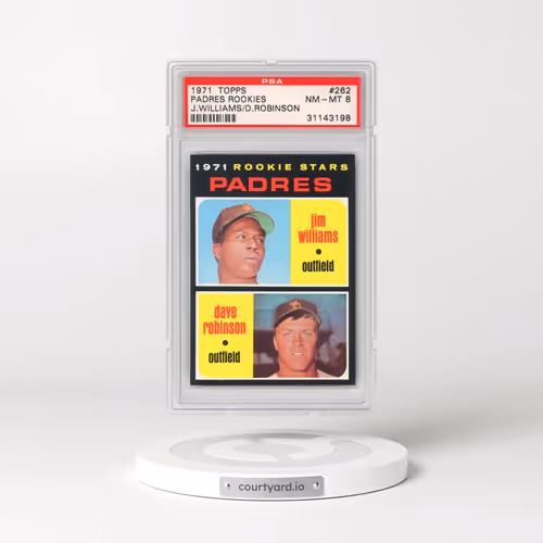 1971 Topps #262 Padres Rookies - J.Williams/D.Robinson (PSA 8 NM-MT)