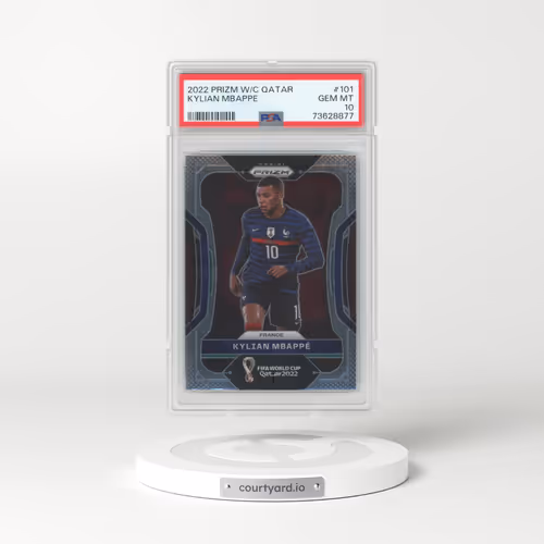 2022 Panini Prizm World Cup Qatar #101 Kylian Mbappe (PSA 10 GEM MINT)