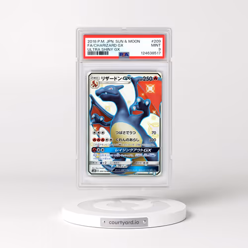 2018 Pokémon Sun & Moon Ultra Shiny GX #209 Charizard GX - Holo Full Art (PSA 9 MINT)