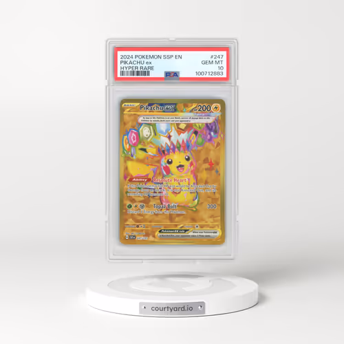 2024 Pokémon Ssp EN-Surging Sparks #247 Pikachu EX - Holo Hyper Rare (PSA 10 GEM MINT)