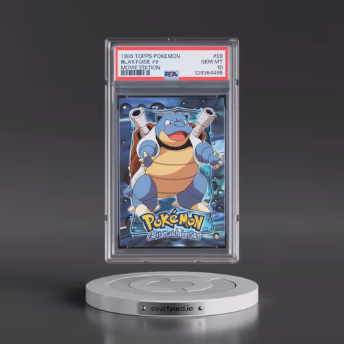 1999 Topps Pokémon the Movie Edt #E9 Blastoise #9 (PSA 10 GEM MINT)
