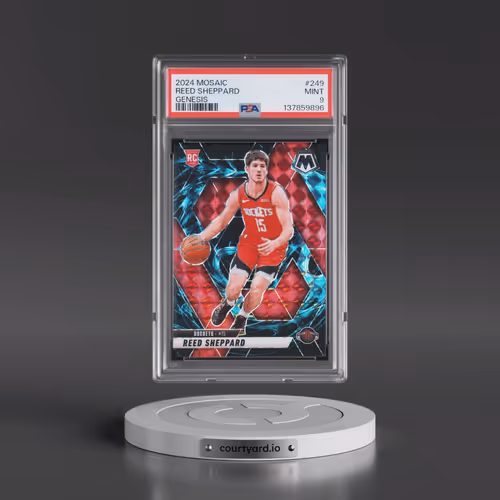 2024 Panini Mosaic #249 Reed Sheppard - Genesis (PSA 9 MINT)