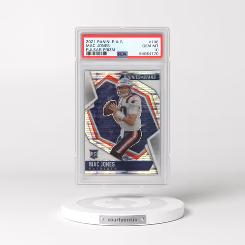 2021 Panini Rookies & Stars #106 Mac Jones - Pulsar Prizm (PSA 10 GEM MINT)