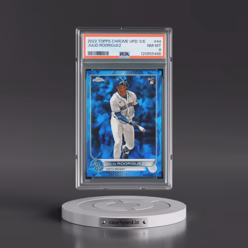 2022 Topps Chrome Update Sapphire Edition #44 Julio Rodriguez (PSA 8 NM-MT)