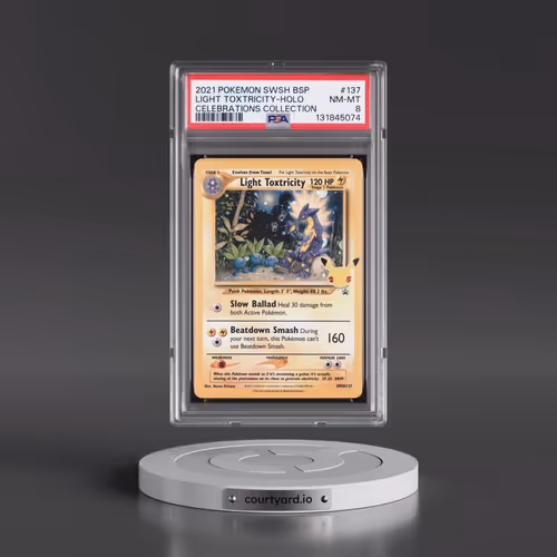 2021 Pokémon Swsh Black Star Promo #137 Light Toxtricity - Holo Celebrations Collection (PSA 8 NM-MT