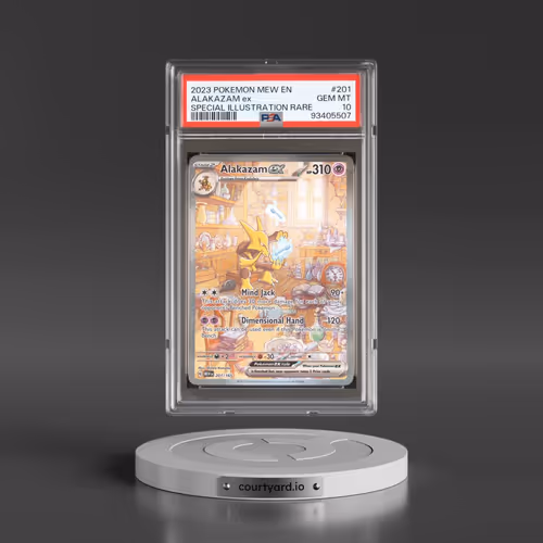 2023 Pokémon Mew EN-151 #201 Alakazam EX - Holo Special Illustration Rare (PSA 10 GEM MINT)