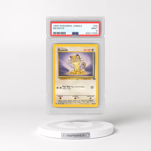 1999 Pokémon Jungle #56 Meowth (PSA 9 MINT)