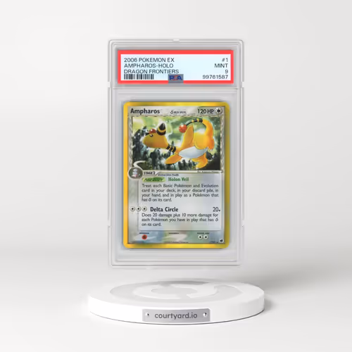 2006 Pokémon EX Dragon Frontiers #1 Ampharos - Holo (PSA 9 MINT)