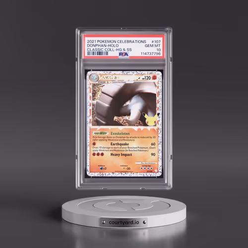 2021 Pokémon Celebrations Classic Collection #107 Donphan - Holo (PSA 10 GEM MINT)
