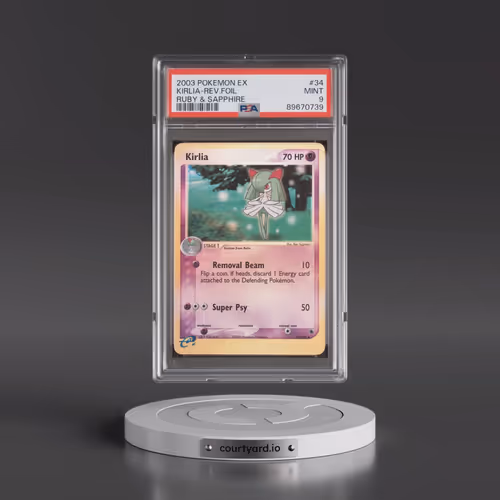 2003 Pokémon EX Ruby & Sapphire #34 Kirlia - Reverse Foil (PSA 9 MINT)