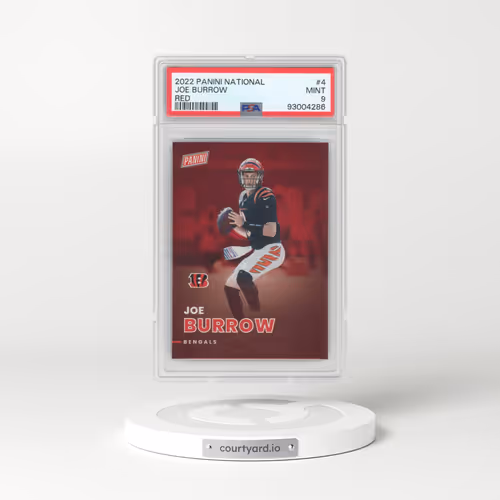 2022 Panini National #4 Joe Burrow - Red (PSA 9 MINT)