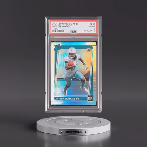 2021 Panini Donruss Optic #208 Jaylen Waddle - Holo (PSA 9 MINT)