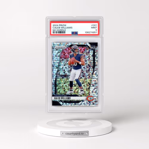 2024 Panini Prizm #301 Caleb Williams - No Huddle (PSA 9 MINT)