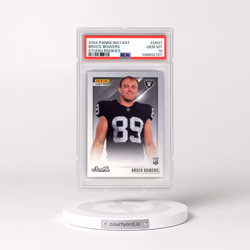 2024 Panini Instant Studio Rookies #SR37 Brock Bowers (PSA 10 GEM MINT)